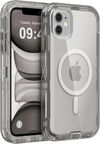 Vista 89 de Follaroma Funda para iPhone 11, Compatible con MagSafe, Fundas de Teléfono de Protección Resistente a Prueba de Golpes de Servicio Pesado