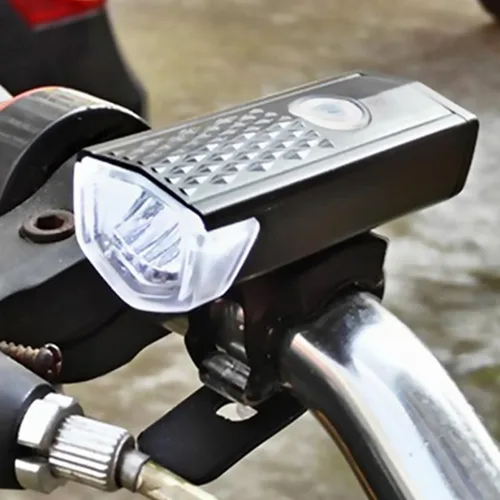Vista 6 de FRCOLOR Juego de luces recargables para bicicleta delantera y trasera, cable USB, conjunto de faros LED de plástico y luz trasera para seguridad