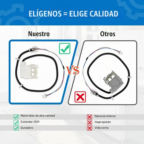 Vista 4 de WH08X32657 Interruptor de tapa de lavadora con arnés de cable para lavadoras GE, piezas de repuesto compatibles con la mayoría de interruptores