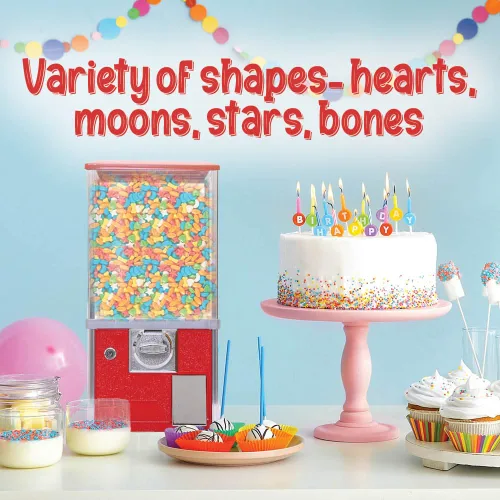 Vista 3 de Wee Winkers - 5 libras de caramelos a granel para máquina de dulces, el relleno perfecto para tu máquina de chicles, formas variadas con sabor a
