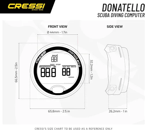 Vista 5 de Cressi Donatello, Negro/Negro