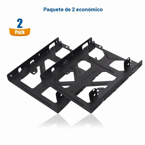 Vista 5 de Cable Matters Paquete de 2 adaptadores de disco duro de 2.5 a 3.5 para SSD
