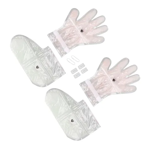 Vista 5 de Mascarillas hidratantes para manos y pies, mascarillas hidratantes intensivas para manos y pies, talón agrietado seco para manos, set de regalo