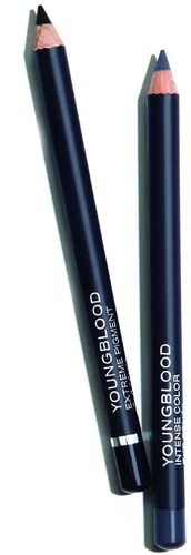 Vista 3 de YOUNGBLOOD Lápiz de ojos con pigmento extremo, 0.04 onzas, color negro más negro