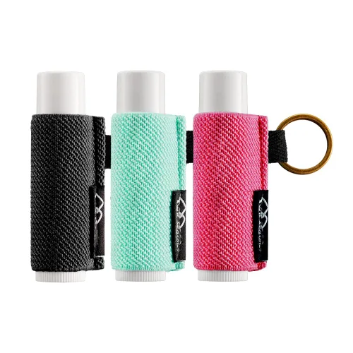 Vista 14 de WK IEASON - Llavero con Soporte para Bálsamo Labial, Clip para Funda de Lápiz Labial, Funda para Chapstick, Llavero, 3 piezas Negro, Mediana