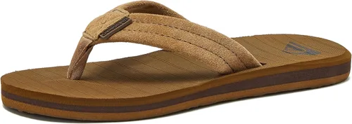 Vista 8 de Quiksilver Carver - Sandalias de gamuza para niños, niños pequeños o grandes Marrón