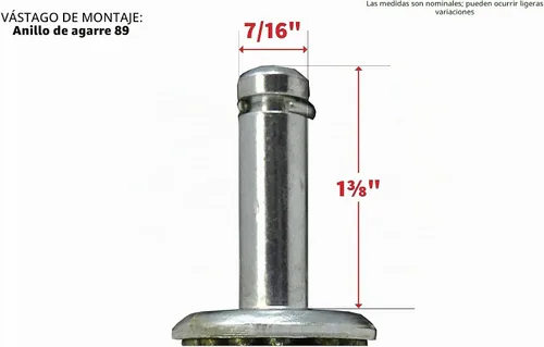 Vista 6 de Shepherd Hardware 9807 Rodaja giratoria con vástago de 3 pulgadas, rueda de goma, diámetro de vástago de 7/16 pulgadas, capacidad de carga de 175