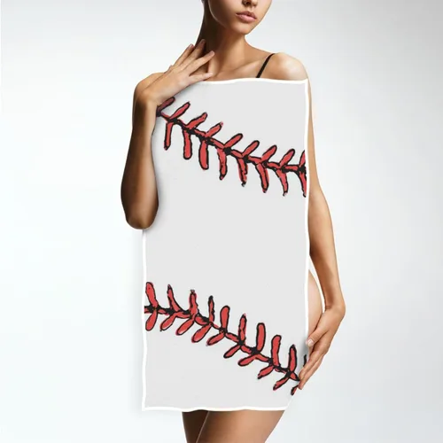 Vista 5 de Wamika Toallas de mano de béisbol, toalla deportiva de encaje, toalla suave y fina para invitados, paños de cocina portátiles, paños de cocina