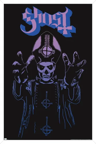 Vista 12 de Trends International Ghost - Póster de pared de ira, 14.72 x 22.37 pulgadas, versión enmarcada de madera de granero