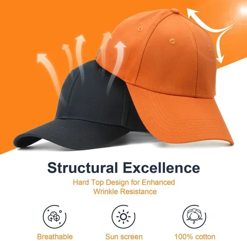 Vista 4 de Decentech Gorra de béisbol personalizada bordada Logo Texto delantero y trasero personalizado Sombrero