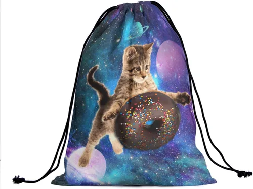 Vista 2 de Bolsas de agarre de gimnasia para gimnastas - Bolsa de cuerda para atletas con cordón