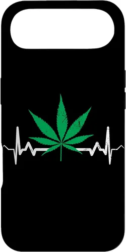 Vista 27 de Weed Heartbeat Pot Cannabis Leaf Marijuana 420 Stoner Gift Case for iPhone 17