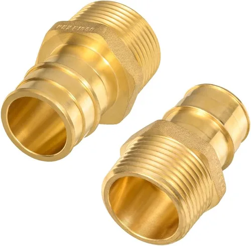 Vista 13 de Paquete de 2 adaptadores Pex-A hembra, 1 pulgada hembra NPT a 1 pulgada PEX-A latón expansión PEX-A accesorios PEX-A, latón sin plomo NSF/ANSI 61