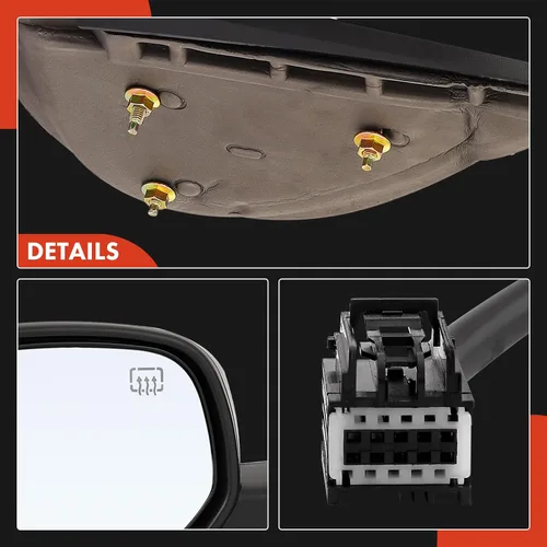 Vista 7 de A-Premium Par (2) Espejo Retrovisor Lateral - Compatible con Chevy y GMC - Silverado 1500 2500 3500 HD, Avalanche, Suburban, Tahoe, Sierra, Yukon