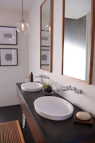 Vista 8 de Moen TS43003 Arris - Grifo de baño con dos manijas para montaje en pared, requiere válvula, cromado