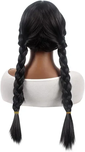 Vista 6 de IDOTTA Girls Black Costumes Dress For Kids Family Halloween Princess Cosplay Party Christmas Party With Wigs Belt