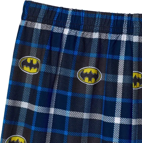 Vista 5 de BATMAN Pijamas para niños Conjuntos de ropa de dormir de 4 piezas para niños, pantalones de pijama y camisas de dormir para niños grandes y niños