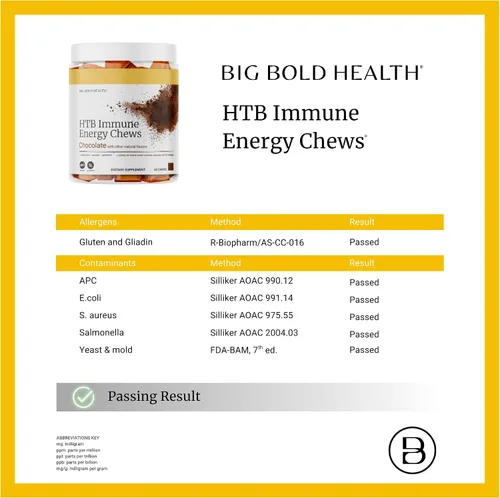 Vista 5 de BIG BOLD HEALTH HTB Immunity Chews - Suplemento orgánico de trigo sarraceno tartario del Himalaya para apoyar la energía natural y la función