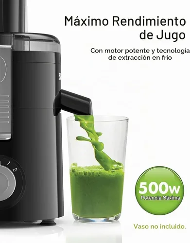 Vista 4 de SIFENE Máquina exprimidora centrífuga compacta de 350 W, canal de 2.5