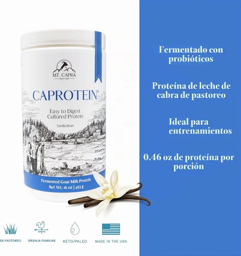 Vista 4 de Mt. Capra Caproteína Concentrado de proteína de caseína, proteína de leche de cabra fermentada de cabras alimentadas con pasto, extremadamente