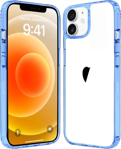 Vista 11 de JJGoo Compatible con iPhone 12 y 12 Pro funda transparente, transparente a prueba de golpes, delgada, antiarañazos, carcasa protectora trasera