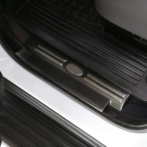 Vista 3 de YIWANG 304 acero inoxidable para puerta interior de coche, 4 piezas para Land Rover Discovery 4 LR4 2010-2016