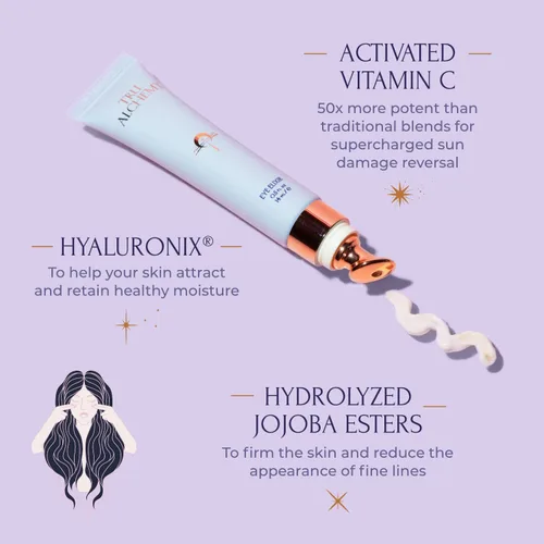 Vista 3 de Tru Alchemy Spot Check + Eye Elixir Bundle Suero iluminador + corrector de manchas con niacinamida, mezcla de ácido tridroxi, hialuronix +