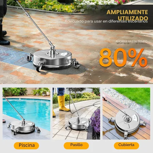Vista 7 de Limpiador de superficies de hidrolavadora de 14 pulgadas, 4000 PSI