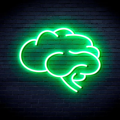 Vista 17 de AdvPro Señal de neón LED de silicona Brain Flex - Azul - st16s33-fnu0063-b