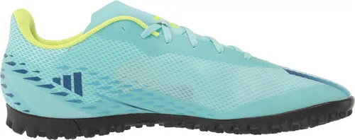 Vista 6 de adidas Tenis de fútbol unisex para adultos X Speedportal4 AquaPower BlueSolar Yellow 75 Women75 Men