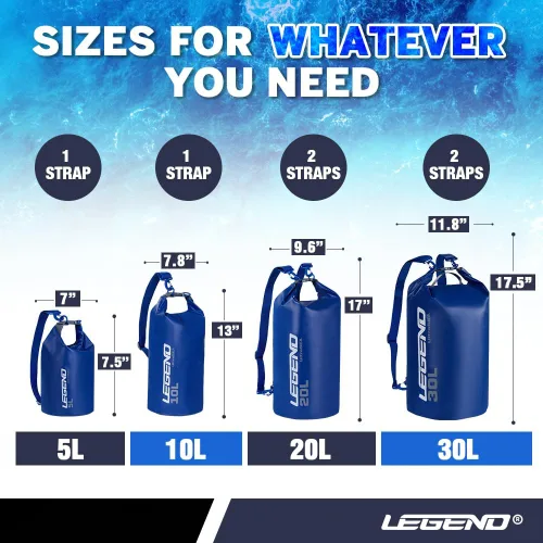 Vista 2 de Legend UltraSEA Bolsa seca impermeable - 5L, azul