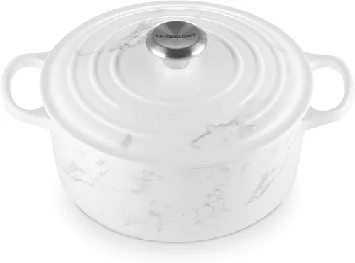 Vista 35 de Le Creuset Horno holandés redondo Signature de hierro fundido esmaltado, 4.5 cuartos de galón., Artichaut