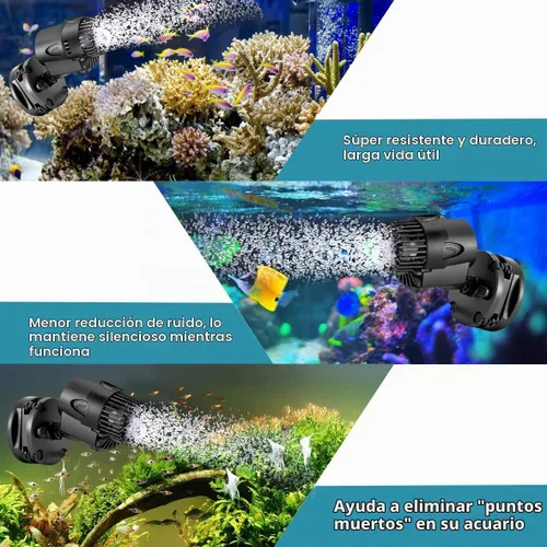 Vista 5 de AQQA Wave Maker, bomba de circulación de acuario 530GPH