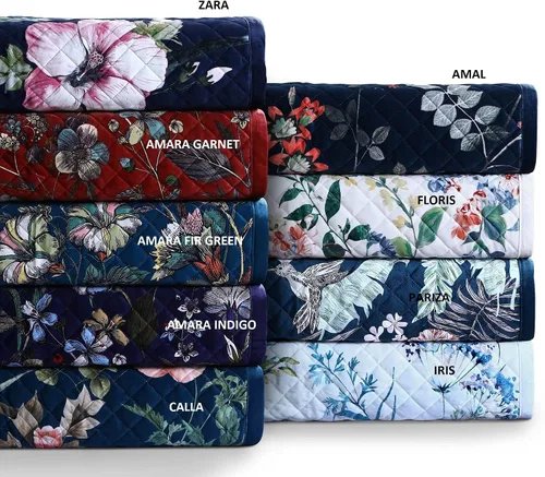 Vista 3 de Juego de edredón de terciopelo estampado Pariza Queen Pariza Multicolor