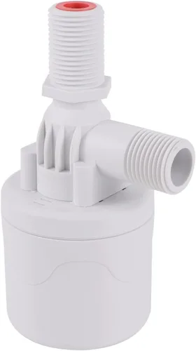 Vista 6 de Valve 1/2" Thread Automatic Water Level Control Valve Tower Float Ball Valve Installed Inside Upper Water Inlet Liquid Level Valve 1Pc(Type A)