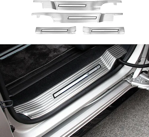Vista 8 de Accesorios de automóvil compatibles con Toyota Sienna de alta configuración 2021 2022 2023, protector de umbral de puerta, cubierta protectora