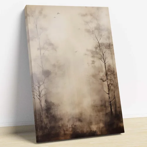 Vista 13 de Dthllay Impresiones Vintage de Bosque Paisaje Vintage Arte de Pared en Lienzo Cuadro Neutro Pintura Abstracta de Bosque Arte de Pared de Paisaje