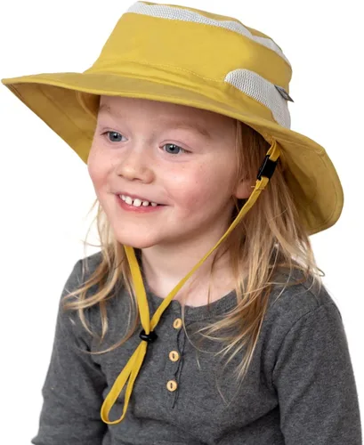 Vista 7 de JAN & JUL Gorro de jaspe junior para niños, algodón UPF 50+, talla ajustable