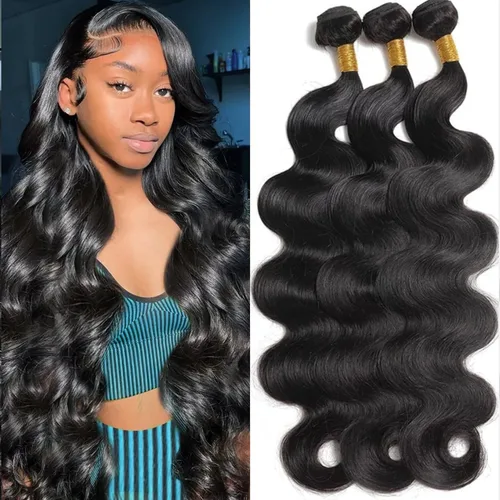 Vista 23 de 3 manojos de cabello humano 12A, ondulado, 100% sin procesar, cabello humano virgen brasileño de tejido rápido (14, 16, 18 pulgadas)