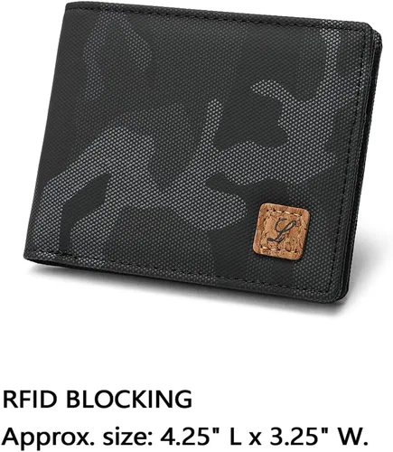 Vista 23 de Lanyani Carteras RFID Bifold Simple