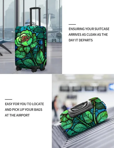 Vista 26 de URBEST Funda protectora para maleta, antiarañazos y suciedad, Otoño de vidrieras