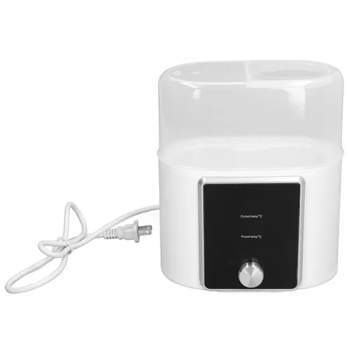 Vista 7 de Esterilizador calentador de biberones 2 en 1 para 2 biberones, 100 V temperatura constante preservación del calor calentador rápido de biberones