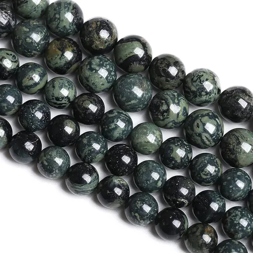 Vista 70 de 4MM 86 piezas Cuentas sueltas de piedra natural de amazonita calcedonia para hacer joyería DIY Pulsera Collar 1 hebra