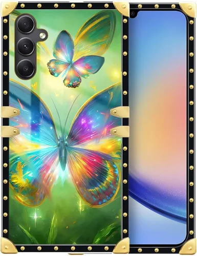 Vista 16 de Funda compatible con Samsung Galaxy A03S 4G, TPU suave de lujo y parte trasera de policarbonato duro para niñas y mujeres, funda protectora a prueba