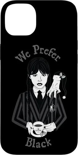 Vista 15 de iPhone 16 Wednesday We Prefer Black - Funda navideña