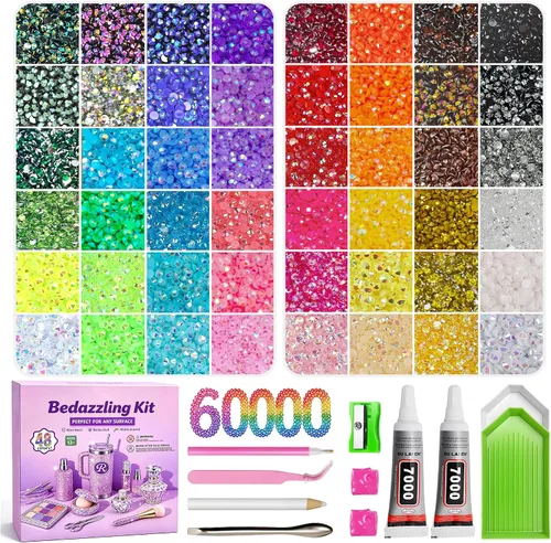Vista 10 de Redtwo 40000 piezas de diamantes de imitación de resina para kit