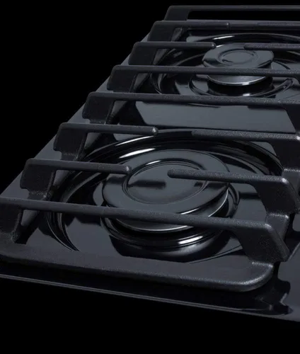 Vista 5 de Summit TTL053S - Placa de cocina a gas de 4 quemadores de 30 pulgadas, color negro