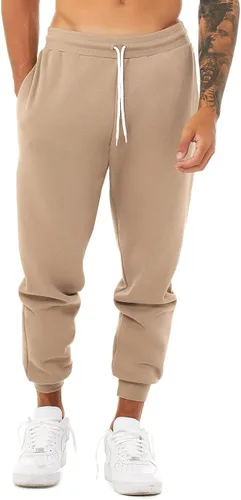 Vista 7 de Bella + Canvas - Pantalones deportivos unisex (L) (jaspeado atlético), Athletic Heather, L