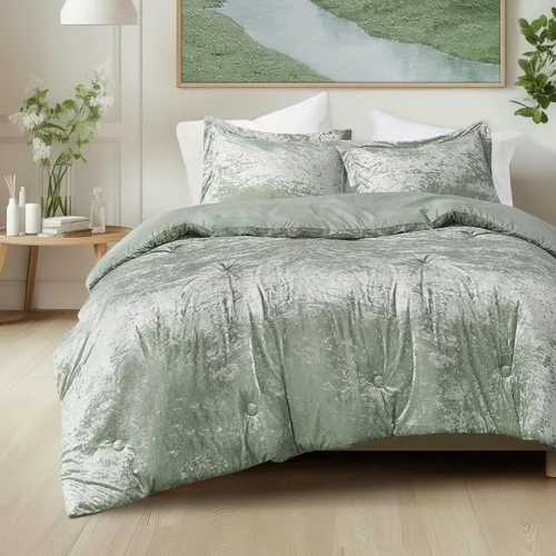 Vista 13 de Comfort Spaces - Juego de edredón reversible de terciopelo negro, 2 piezas Back to School twin XL Dorm Bedding Sets, Brushed Microfiber Reverse