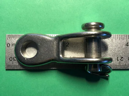 Vista 4 de US STAINLESS 2 piezas de acero inoxidable 316 palanca de aparejo 1/2" (12 mm) grado marino